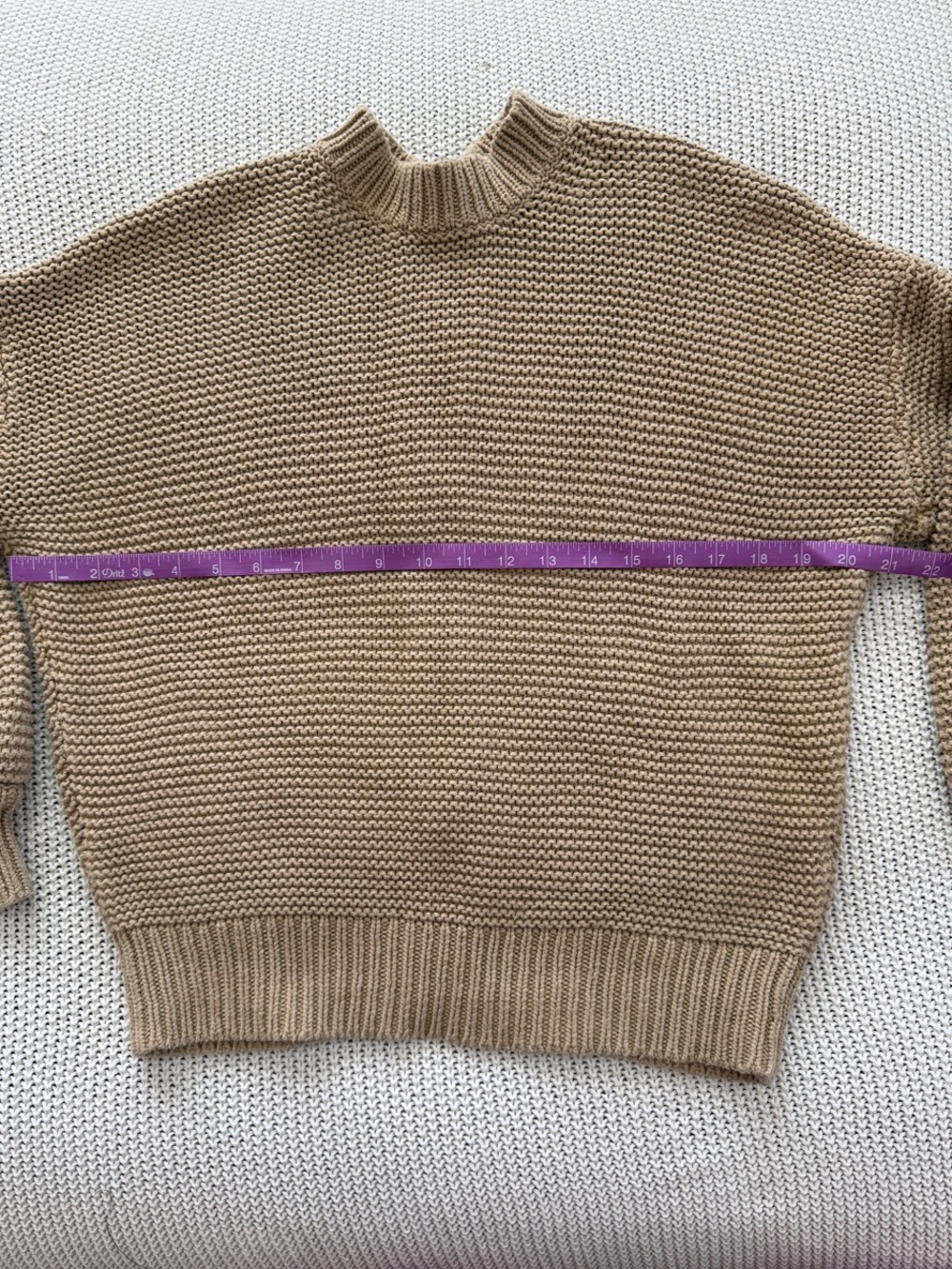 Alex Mill Button-Back Crewneck Sweater — Vintage Khaki Tan - Picture 11 of 13